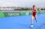 27 July 2021; Jolanda Annen of Switzerland in action during the Women's Triathlon at the Odaiba Marine Park during the 2020 Tokyo Summer Olympic Games in Tokyo, Japan. Photo by Stephen McCarthy/Sportsfile