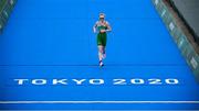 27 July 2021; Carolyn Hayes of Ireland in action during the Women's Triathlon at the Odaiba Marine Park during the 2020 Tokyo Summer Olympic Games in Tokyo, Japan. Photo by Stephen McCarthy/Sportsfile