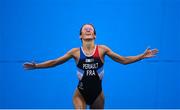 27 July 2021; Leonie Periault of France in action during the Women's Triathlon at the Odaiba Marine Park during the 2020 Tokyo Summer Olympic Games in Tokyo, Japan. Photo by Stephen McCarthy/Sportsfile