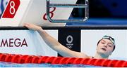 27 July 2021; Mona McSharry of Ireland after the women's 100 metre breaststroke final at the Tokyo Aquatics Centre during the 2020 Tokyo Summer Olympic Games in Tokyo, Japan. Photo by Ian MacNicol/Sportsfile