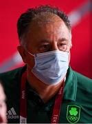 27 July 2021; IABA head coach Zaur Antia during the 2020 Tokyo Summer Olympic Games in Tokyo, Japan. Photo by Ramsey Cardy/Sportsfile