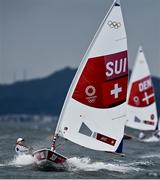 27 July 2021; Maud Jayet of Switzerland during the women's laser radial races at the Enoshima Yacht Harbour during the 2020 Tokyo Summer Olympic Games in Tokyo, Japan. Photo by Brendan Moran/Sportsfile