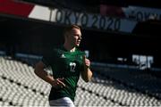 27 July 2021; Gavin Mullin of Ireland before the Men's Rugby Sevens 9th place play-off match between Ireland and Republic of Korea at the Tokyo Stadium during the 2020 Tokyo Summer Olympic Games in Tokyo, Japan. Photo by Stephen McCarthy/Sportsfile
