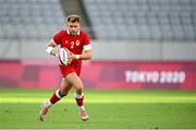 27 July 2021; Theo Sauder of Canada during the Men's Rugby Sevens quarter-final match between New Zealand and Canada at the Tokyo Stadium during the 2020 Tokyo Summer Olympic Games in Tokyo, Japan. Photo by Stephen McCarthy/Sportsfile