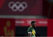 27 July 2021; A dejected Sakoyisa Makata of South Africa following the Men's Rugby Sevens quarter-final match between South Africa and Argentina at the Tokyo Stadium during the 2020 Tokyo Summer Olympic Games in Tokyo, Japan. Photo by Stephen McCarthy/Sportsfile