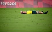 27 July 2021; A dejected Dylan Pietsch of Australia following the Men's Rugby Sevens quarter-final match between Fiji and Australia at the Tokyo Stadium during the 2020 Tokyo Summer Olympic Games in Tokyo, Japan. Photo by Stephen McCarthy/Sportsfile