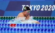 27 July 2021; Darragh Greene of Ireland in action during the heats of the men's 200 metre breaststroke at the Tokyo Aquatics Centre during the 2020 Tokyo Summer Olympic Games in Tokyo, Japan. Photo by Ian MacNicol/Sportsfile