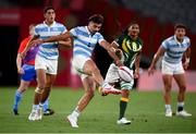 27 July 2021; Ignacio Mendy of Argentina during the Men's Rugby Sevens quarter-final match between South Africa and Argentina at the Tokyo Stadium during the 2020 Tokyo Summer Olympic Games in Tokyo, Japan. Photo by Stephen McCarthy/Sportsfile