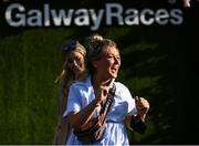27 July 2021; Racegoer Eve O'Sullivan from Cork during day two of the Galway Races Summer Festival at Ballybrit Racecourse in Galway. Photo by David Fitzgerald/Sportsfile