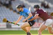 27 July 2021; Kevin Lahiff of Dublin in action against Christy Brennan of Galway during the Leinster GAA U20 Hurling Championship Final match between Dublin and Galway at MW Hire O'Moore Park in Portlaoise, Laois. Photo by Matt Browne/Sportsfile