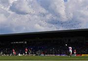 25 July 2021; Birds fly over the pitch during the Munster GAA Football Senior Championship Final match between Kerry and Cork at Fitzgerald Stadium in Killarney, Kerry. Photo by Piaras Ó Mídheach/Sportsfile