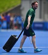 28 July 2021; Ireland assistant coach Gareth Grundie before the women's pool A group stage match between Germany and Ireland at the Oi Hockey Stadium during the 2020 Tokyo Summer Olympic Games in Tokyo, Japan. Photo by Brendan Moran/Sportsfile