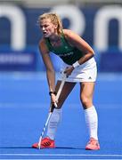 28 July 2021; Zara Malseed of Ireland during the women's pool A group stage match between Germany and Ireland at the Oi Hockey Stadium during the 2020 Tokyo Summer Olympic Games in Tokyo, Japan. Photo by Brendan Moran/Sportsfile