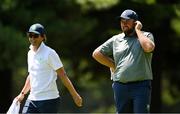 28 July 2021; Shane Lowry of Ireland, and his coach Neil Manchip, during a practice round at the Kasumigaseki Country Club during the 2020 Tokyo Summer Olympic Games in Kawagoe, Saitama, Japan. Photo by Ramsey Cardy/Sportsfile