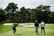 28 July 2021; Shane Lowry of Ireland plays a shot from the 12th fairway during a practice round at the Kasumigaseki Country Club during the 2020 Tokyo Summer Olympic Games in Kawagoe, Saitama, Japan. Photo by Ramsey Cardy/Sportsfile