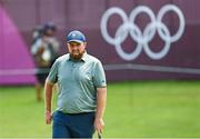 28 July 2021; Shane Lowry of Ireland on the 18th green during a practice round at the Kasumigaseki Country Club during the 2020 Tokyo Summer Olympic Games in Kawagoe, Saitama, Japan. Photo by Ramsey Cardy/Sportsfile