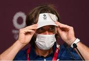 28 July 2021; Tommy Fleetwood of Great Britain during a press conference at the Kasumigaseki Country Club during the 2020 Tokyo Summer Olympic Games in Kawagoe, Saitama, Japan. Photo by Ramsey Cardy/Sportsfile