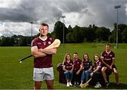 28 July 2021; #HurlingToTheCore ambassador Joe Canning, pictured alongside Áine Flaherty, Ryan Folan, Shíle Flaherty, Sinéad Flaherty and DD Flaherty from Galway who star in this year’s second series of Bord Gáis Energy’s GAAGAABox, which features the most passionate hurling fans across the country filmed in their front-rooms as they experience the agony and ecstasy of following their counties’ fortunes from home. You can watch GAAGAABox on Bord Gáis Energy’s #HurlingToTheCore YouTube channel throughout the Senior Hurling Championship. Photo by David Fitzgerald/Sportsfile