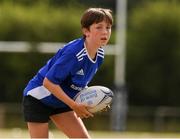 28 July 2021; Gavin Ryan, age 11, in action during the Bank of Ireland Leinster Rugby Summer Camp at Kilkenny RFC in Kilkenny. Photo by Matt Browne/Sportsfile