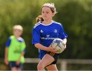 28 July 2021; Stella McGowan, age 10, in action during the Bank of Ireland Leinster Rugby Summer Camp at Kilkenny RFC in Kilkenny. Photo by Matt Browne/Sportsfile