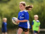 28 July 2021; Stella McGowan, age 10, in action during the Bank of Ireland Leinster Rugby Summer Camp at Kilkenny RFC in Kilkenny. Photo by Matt Browne/Sportsfile