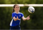 28 July 2021; Rachel O'Connell, age 10, in action during the Bank of Ireland Leinster Rugby Summer Camp at Kilkenny RFC in Kilkenny. Photo by Matt Browne/Sportsfile
