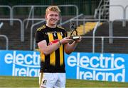 28 July 2021; Gearoid Dunne of Kilkenny with his man of the match trophy after the 2021 Electric Ireland Leinster Minor Hurling Championship Final match between Kilkenny and Wexford at Netwatch Cullen Park in Carlow. Photo by Matt Browne/Sportsfile