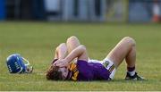 28 July 2021; Luke Murphy of Wexford after the 2021 Electric Ireland Leinster Minor Hurling Championship Final match between Kilkenny and Wexford at Netwatch Cullen Park in Carlow. Photo by Matt Browne/Sportsfile