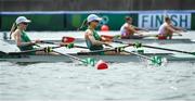 29 July 2021; Aoife Casey, left, and Margaret Cremen of Ireland cross the line to finish in second place in the Women's Lightweight Double Sculls final B at the Sea Forest Waterway during the 2020 Tokyo Summer Olympic Games in Tokyo, Japan. Photo by Seb Daly/Sportsfile