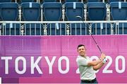 29 July 2021; Rory McIlroy of Ireland plays his tee shot on the first hole during round 1 of the men's individual stroke play at the Kasumigaseki Country Club during the 2020 Tokyo Summer Olympic Games in Kawagoe, Saitama, Japan. Photo by Stephen McCarthy/Sportsfile