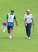 29 July 2021; Shane Lowry of Ireland with his caddy and brother Alan Lowry on the 9th hole during round 1 of the men's individual stroke play at the Kasumigaseki Country Club during the 2020 Tokyo Summer Olympic Games in Kawagoe, Saitama, Japan. Photo by Stephen McCarthy/Sportsfile