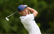 29 July 2021; Collin Morikawa of USA plays a shot on the fourth hole during round 1 of the men's individual stroke play at the Kasumigaseki Country Club during the 2020 Tokyo Summer Olympic Games in Kawagoe, Saitama, Japan. Photo by Stephen McCarthy/Sportsfile