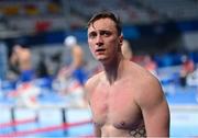 29 July 2021; Shane Ryan of Ireland after finishing fourth in his heat of the Men's 100m Butterfly at the Tokyo Aquatics Centre during the 2020 Tokyo Summer Olympic Games in Tokyo, Japan. Photo by Ramsey Cardy/Sportsfile
