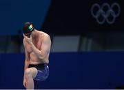 29 July 2021; Shane Ryan of Ireland before his heat of the Men's 100m Butterfly at the Tokyo Aquatics Centre during the 2020 Tokyo Summer Olympic Games in Tokyo, Japan. Photo by Ian MacNicol/Sportsfile