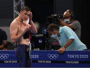 29 July 2021; Shane Ryan of Ireland after finishing fourth in his heat of the Men's 100m Butterfly at the Tokyo Aquatics Centre during the 2020 Tokyo Summer Olympic Games in Tokyo, Japan. Photo by Ian MacNicol/Sportsfile