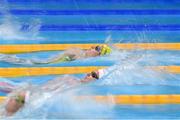 29 July 2021; Kaylee MacKeown of Australia in action during the heats of the Women's 200m Backstroke at the Tokyo Aquatics Centre during the 2020 Tokyo Summer Olympic Games in Tokyo, Japan. Photo by Ramsey Cardy/Sportsfile