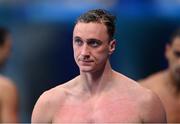 29 July 2021; Shane Ryan of Ireland after finishing four in his heat of the Men's 100m Butterfly at the Tokyo Aquatics Centre during the 2020 Tokyo Summer Olympic Games in Tokyo, Japan. Photo by Ramsey Cardy/Sportsfile