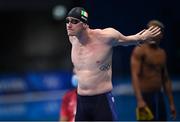 29 July 2021; Shane Ryan of Ireland before his heat of the Men's 100m Butterfly at the Tokyo Aquatics Centre during the 2020 Tokyo Summer Olympic Games in Tokyo, Japan. Photo by Ramsey Cardy/Sportsfile
