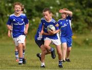 29 July 2021; Niall McCourt, age 11, in action during the Bank of Ireland Leinster Rugby Summer Camp at Blackrock RFC in Dublin. Photo by Matt Browne/Sportsfile