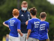 29 July 2021; Coach Rob Wolfe talks with participants during the Bank of Ireland Leinster Rugby Summer Camp at Westmanstown RFC in Dublin. Photo by Matt Browne/Sportsfile