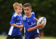 29 July 2021; Conor Dooley, age 9, in action during the Bank of Ireland Leinster Rugby Summer Camp at Westmanstown RFC in Dublin. Photo by Matt Browne/Sportsfile