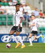 22 July 2021; Sonni Nattestad of Dundalk during the UEFA Europa Conference League second qualifying round first leg match between Dundalk and Levadia at Tallaght Stadium in Dublin. Photo by Ben McShane/Sportsfile