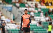 22 July 2021; Dundalk goalkeeper Alessio Abibi during the UEFA Europa Conference League second qualifying round first leg match between Dundalk and Levadia at Tallaght Stadium in Dublin. Photo by Ben McShane/Sportsfile