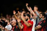 29 July 2021; Bohemians supporters during the UEFA Europa Conference League second qualifying round second leg match between Bohemians and F91 Dudelange at Aviva Stadium in Dublin. Photo by Eóin Noonan/Sportsfile