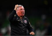 29 July 2021; Bohemians manager Keith Long after the UEFA Europa Conference League second qualifying round second leg match between Bohemians and F91 Dudelange at Aviva Stadium in Dublin. Photo by Eóin Noonan/Sportsfile