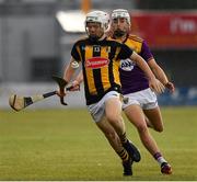 28 July 2021; Danny Glennon of Kilkenny in action against Sean Cooney of Wexford during the 2021 Electric Ireland Leinster Minor Hurling Championship Final match between Kilkenny and Wexford at Netwatch Cullen Park in Carlow. Photo by Matt Browne/Sportsfile