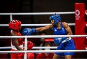 30 July 2021; Caroline Dubois of Great Britain, right, and Rashida Ellis of United States during their women's lightweight round of 16 bout at the Kokugikan Arena during the 2020 Tokyo Summer Olympic Games in Tokyo, Japan. Photo by Stephen McCarthy/Sportsfile