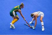 30 July 2021; Nicole Walraven of South Africa in action against Hanna Granitzki of Germany during the women's pool A group stage match between South Africa and Germany at the Oi Hockey Stadium during the 2020 Tokyo Summer Olympic Games in Tokyo, Japan. Photo by Ramsey Cardy/Sportsfile