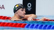 30 July 2021; Danielle Hill of Ireland after the heats of the women's 50 metre freestyle at the Tokyo Aquatics Centre during the 2020 Tokyo Summer Olympic Games in Tokyo, Japan. Photo by Ian MacNicol/Sportsfile