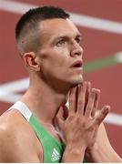 30 July 2021; Christopher O'Donnell of Ireland after his heat of the 4x400 metre mixed relay at the Olympic Stadium during the 2020 Tokyo Summer Olympic Games in Tokyo, Japan. Photo by Stephen McCarthy/Sportsfile